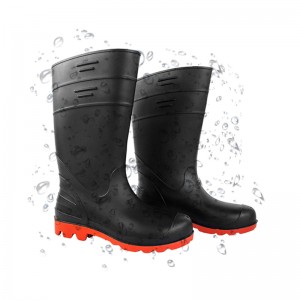 Farming and Industry Black Economy PVC Working Regn Boots for Man