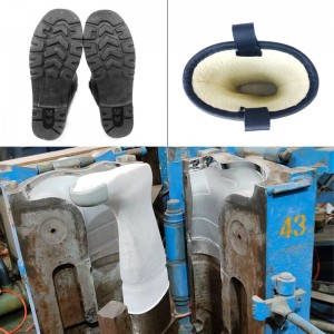 Çertifikatë CE Çizme dimërore PVC me majë çeliku dhe thembra