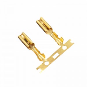 China Wholesale Cable Ring Terminal Supplier –  2.8 Female Terminal In Roll Dj622-2.8 Horizontal Terminal Reel Brass Acid Pickling Terminal Roll – GCTE