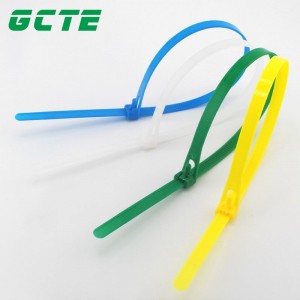 Releasable nylon cable tie live buckle color binding with plastic buckle strong cable tie can be disassembled and reused