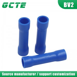 BV2 Blue color Insulated butt terminal vinyl Butt connectors