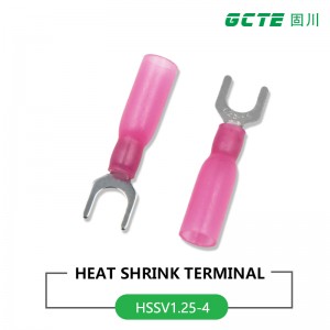 Heat shrink waterproof spade terminal fork terminal
