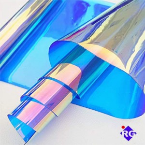 0.2mm Dichroic Iridescent PVC film Magical Material for decoration, art design and crafts