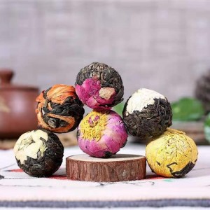 Chinese Gift packages Natural handmade Ball shape Mix Pure Flower Blooming tea