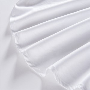 Sufang Factory White 6080s 100% Cotton Sulam Set Cadar Bilik Tidur Hotel