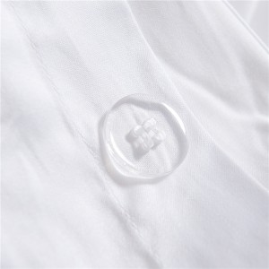 Zestaw pościeli do sypialni Sufang Factory White 6080s, wykonany w 100% z bawełny