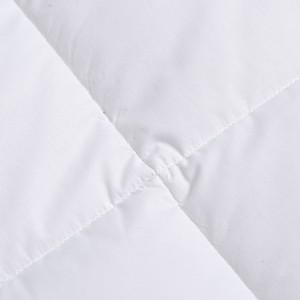 Luxo 100% algodão 250gms enchimento edredom verão edredom acolchoado conjunto de edredom branco fabricação