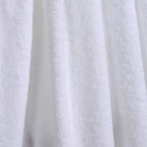 Ready To Ship 3Pcs Cotton Five-Star Dobby Border White Face Hand Bath Towel Set