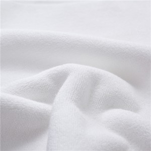 Supply Hotel High Quality White Cotton Absorb Water Non Slip Jacquard Bath Mat