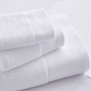Hotel White Towels Bath Collections ផលិតនៅប្រទេសចិន