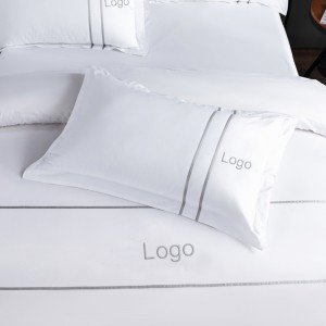 Set lenjerie de pat cu broderie pentru hotel de lux