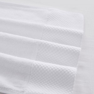 Hotelové bílé ručníky Bath Collections China Manufacture
