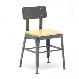 Cadeira de madeira metálica para restaurante GA501BC-45STW