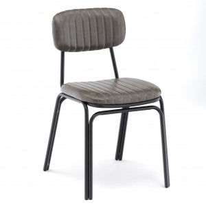 Supply Metal Stacking Restaurant dining chair leather seat metal steel chair restaurant chair cafe chair dining chair kitchen chair