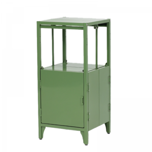 Steel Modern Small Cabinet in Green