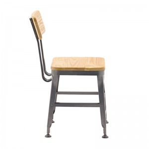 Metal and Wood Chair for Restaurant GA501C-45STW