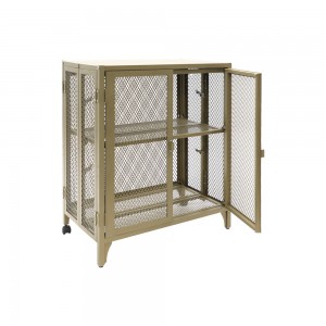 ODM Manufacturer High Quality Bedroom Furniture Metal Steel Bedside Cabinet 2 door metal accent cabinet steel storage cabinet