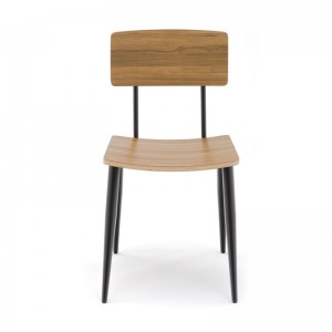 Metal Restaurant Chairs with Wood Seat GA2003C-45STW