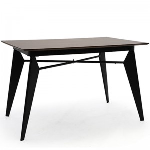 Rectangle Metal Dining Table with Wood Top GA1701T-RT