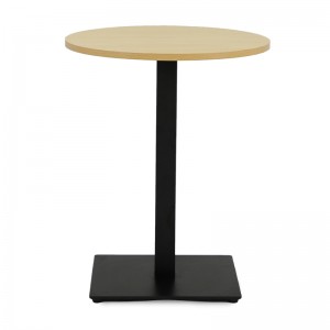 Customized Round Dining Table with Metal Base