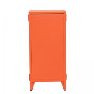 Armário de estante lateral laranja