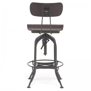 Wholesale Industrial Metal Bar Stool Height Adjustable Bar Stool Chair Vintage