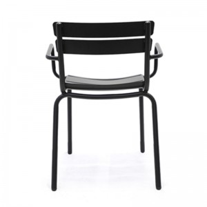 Υψηλής ποιότητας μεταλλική καρέκλα εξωτερικού χώρου χαλύβδινη καρέκλα εξωτερικού χώρου Outdoor Garden Patio Industrial Dining Chair στοίβαξη μεταλλική καρέκλα τραπεζαρίας καρέκλες τραπεζαρίας μεταλλική πολυθρόνα