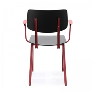 Žhavé novinky průmyslové kovové dřevěné křeslo jídelní židle Home Furniture průmyslová kovová křesla