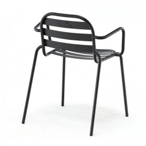 Steel Dining Chair Armchair Outdoor Use GA804AC-45ST