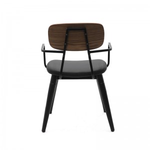 Metal Armchair with Upholstered Seat GA2002AC-45STP