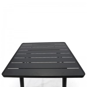 Black Metal Steel Outdoor Table GA801T-ST