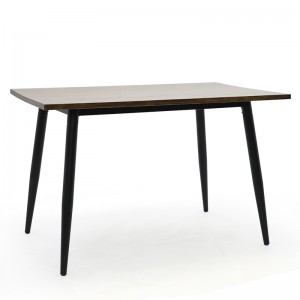 Stół do jadalni ze stalowymi nogami i drewnianym blatem GA2002T-RT