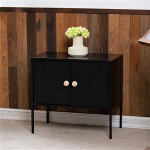 China Entryway Cabinet Home Side Counter Modern Living Room Sideboard modernong steel sideboard na may 2 pinto