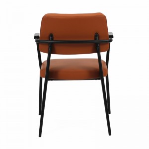 Rūpnīcas piegādes mēbeļu piegādātājs Moderns atzveltnes krēsls Restorāns Metāla ēdamistabas krēsli Atpūtas krēsls Sānu krēsls