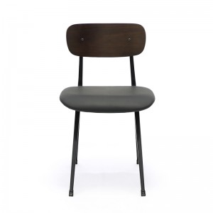 Cadeiras de comedor modernas contemporáneas a prezo de fábrica Cadeira tapizada de veludo con pata de metal Cadeira de comedor