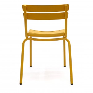 Veleprodaja modernog kućnog vanjskog namještaja modernog stila Metalna vanjska čelična restoranska stolica željezna stolica za slaganje