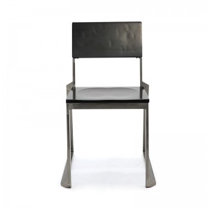 Industrial Metal Chair with Wood Seat Supplier GA5202C-45STW