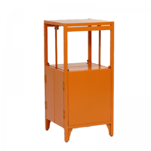Ατσάλινο ντουλάπι ποδιών σε πορτοκαλί χρώμα