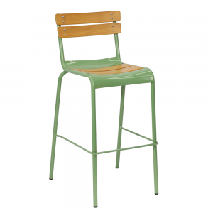 Modern Restaurant Stackable Metal Leg Outdoor Furniture metal bar stool for restaurant outdoor chair
