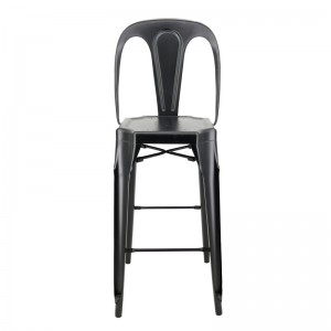 ເກົ້າອີ້ແຖບເຫຼັກກ້າວາງຊ້ອນກັນ Barstool Bar Counter Chair GA2101C-75ST