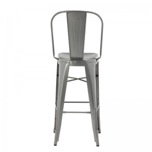 Priemyselná kovová barová stolička stohovateľná barová stolička GA101C-75ST