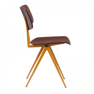 Современный металлический деревянный стул для кафе-бара, отеля, ресторана, ресторана, стул для кафе, обеденный стул, металлический стул