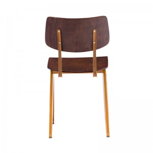 Современный металлический деревянный стул для кафе-бара, отеля, ресторана, ресторана, стул для кафе, обеденный стул, металлический стул