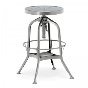 Metal Swivel Industrial Bar Stool Kitchen Dining Stool Chair GA401C-65ST