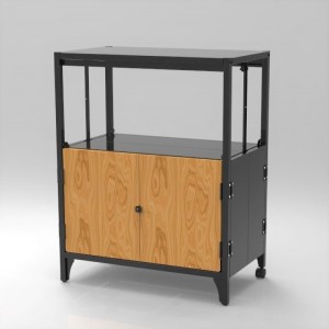 Wholesale Metal Units mei Wood Finish Double Door Storage Cabinet GO-FS-C