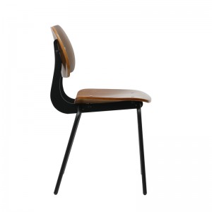 Metal Chair na may Plywood Veneer Seat at BackGA3501C-45STW