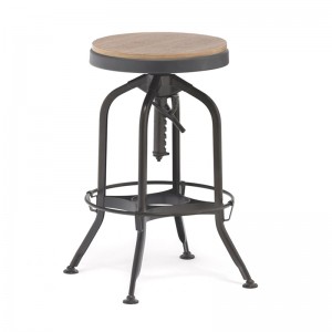 Factory wholesale Vintage bar stool industrial bar chair swivel