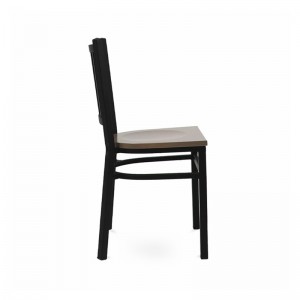 Metal Dining Chair Wood Seat GA2112C-45STW