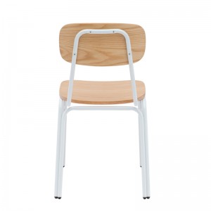 Φτηνή τιμή Μοντέρνα καρέκλα τραπεζαρίας Wmetal καρέκλα τραπεζαρίας μεταλλική ξύλινη καρέκλα εστιατορίου καρέκλα τραπεζαρίας καρέκλα καφέ