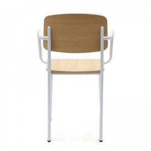 صندلی راحتی فلزی و چوبی صنعتی GA1701AC-45STW